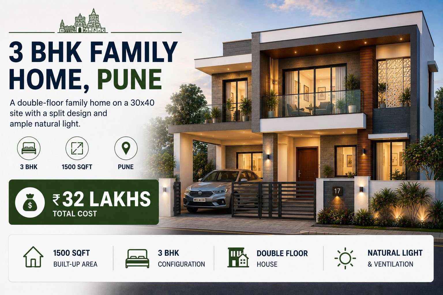 3 BHK Family Home, Pune