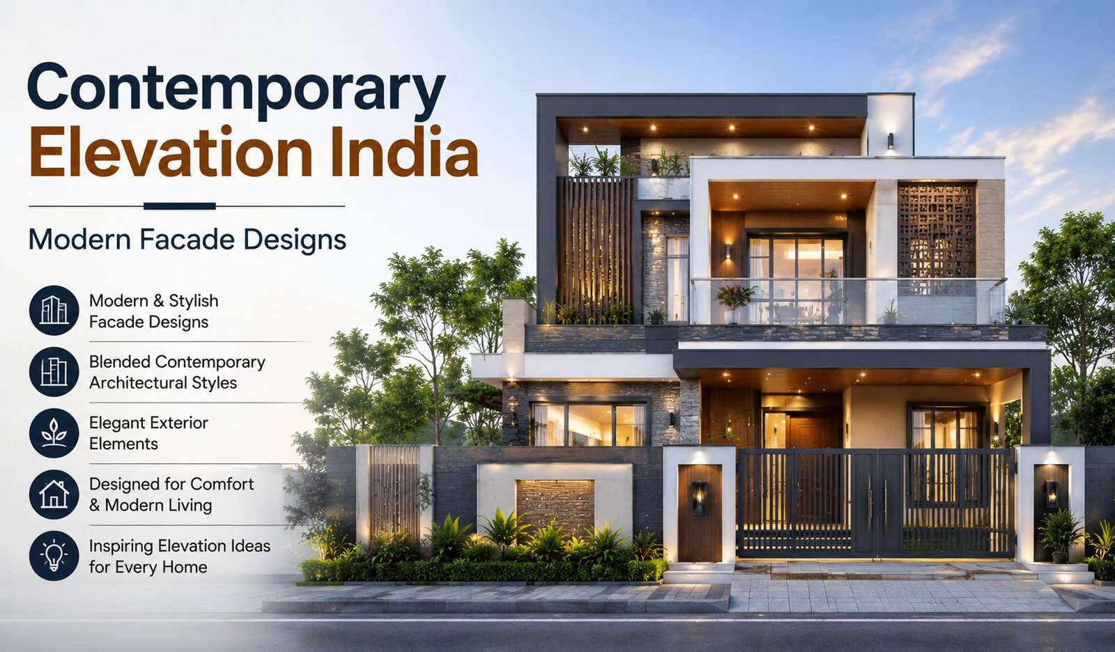 Front Contemporary Elevation