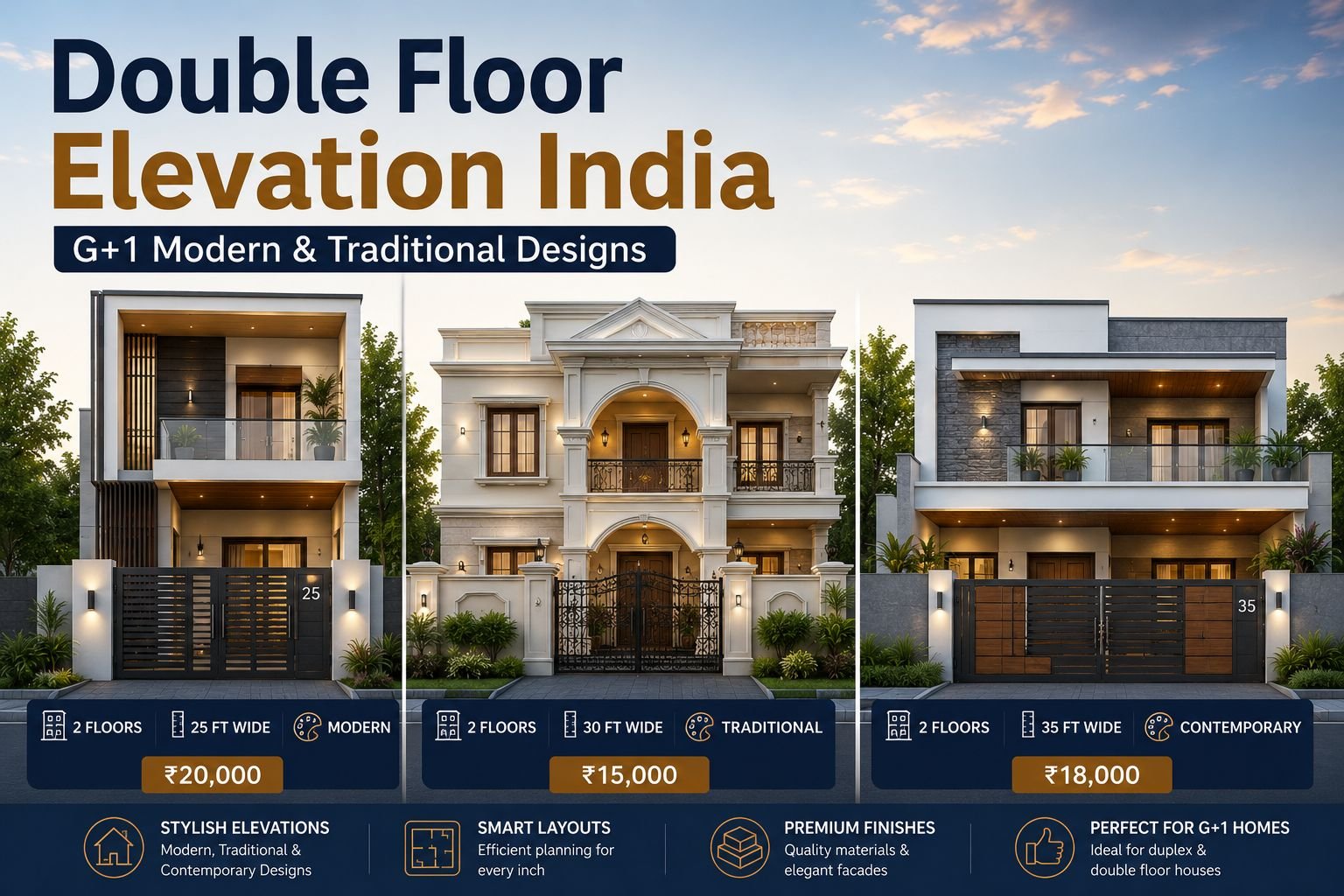 Front Double Floor Elevation