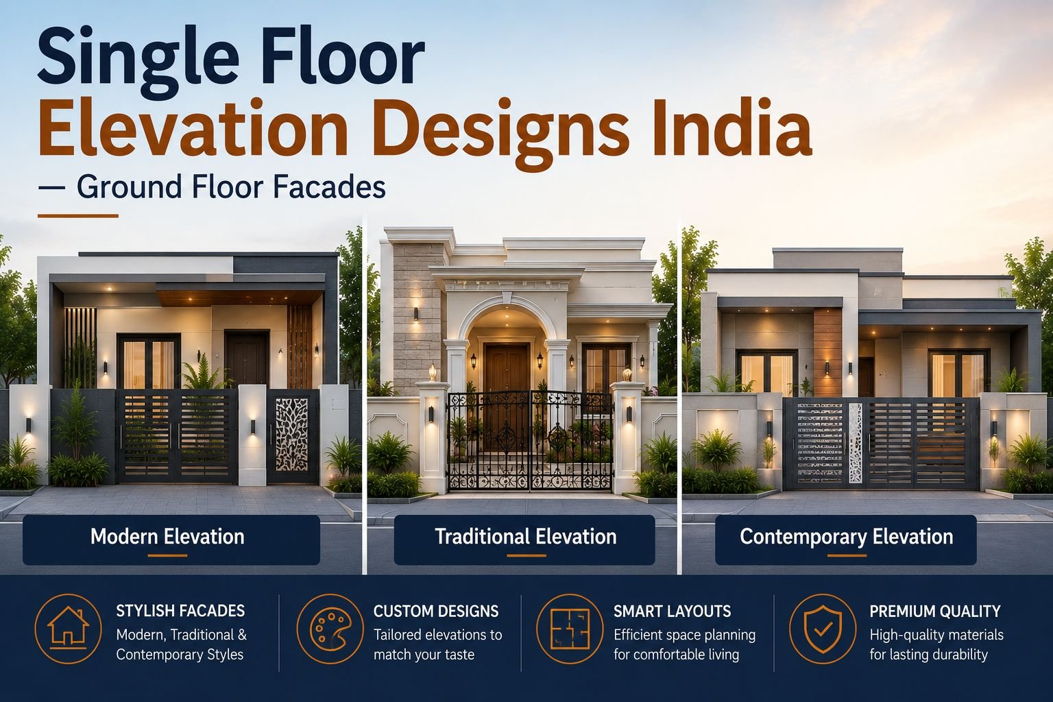 Front Single Floor Elevation